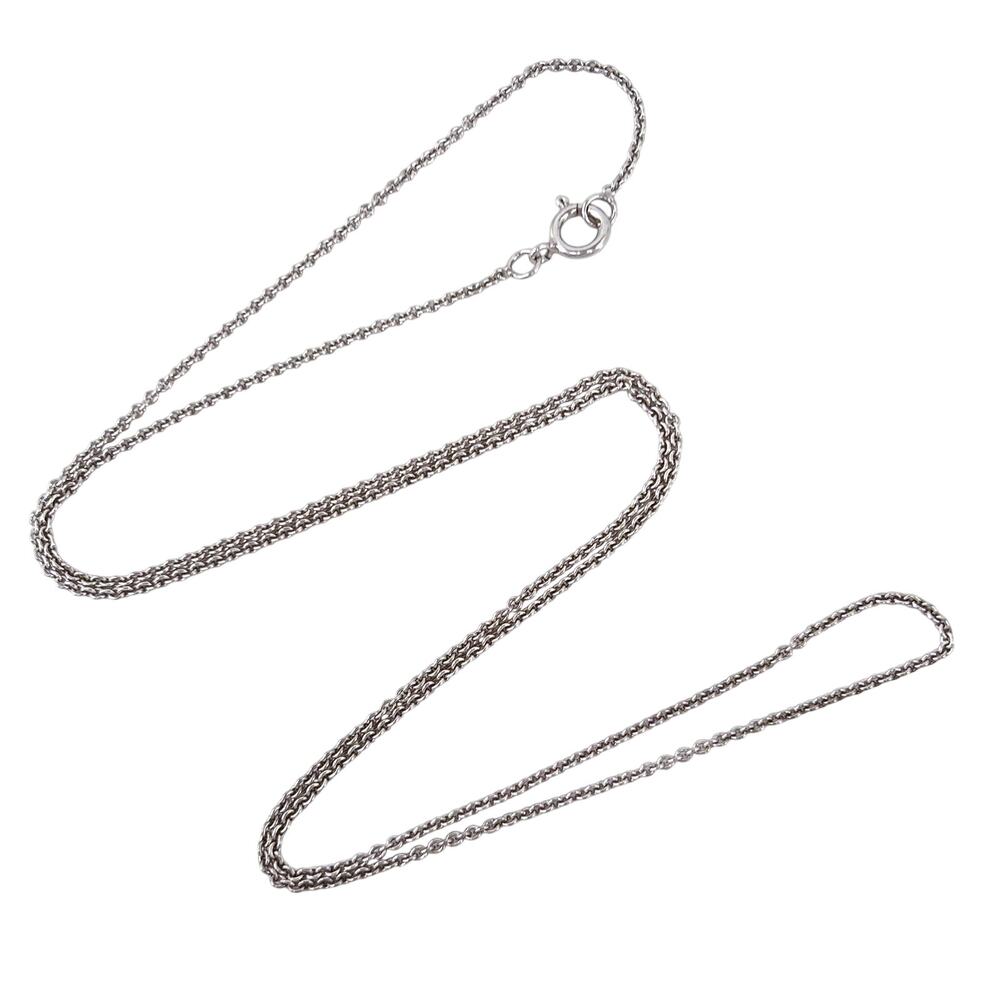 Vintage Sterling Silver 925 Cable Link Chain Necklace 18"